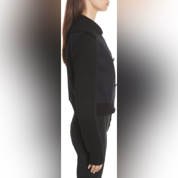 A.L.C. Bryant Merino Wool Blend Jacket in Black size L - Picture 5 of 16